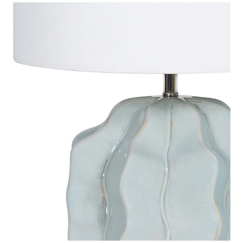 Image 2 Destin Ceramic Mini Lamp (Spa Blue) more views