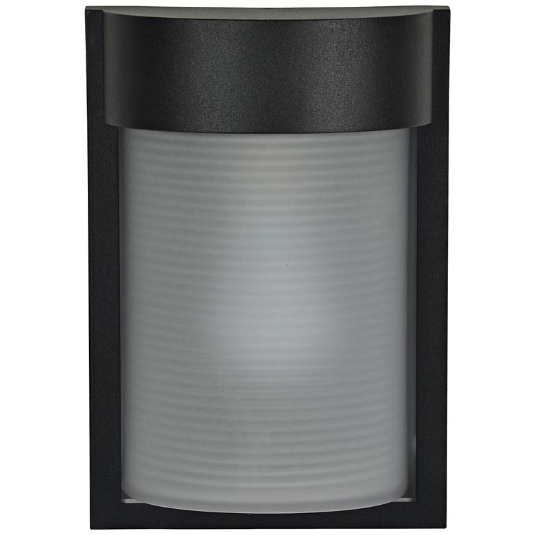 Image 1 Destination 9 3/4 inch High Black LED Outdoor Wall Light