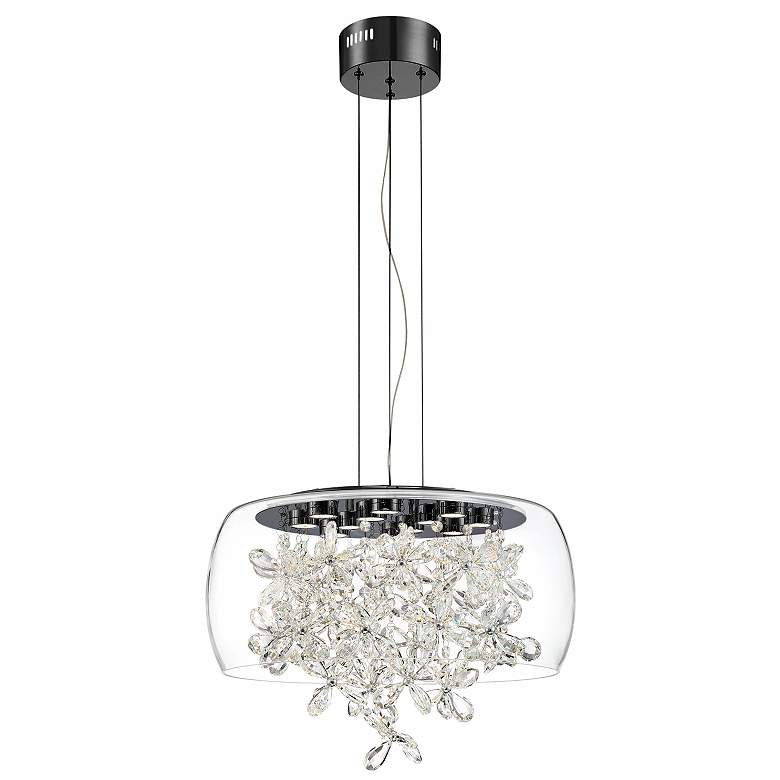 Image 1 Destiny LED 20 In Glass Crystal Black Chandelier