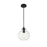 Thumbnail4 of Destry 1 Lt Black Pendant With Clear Glass more views