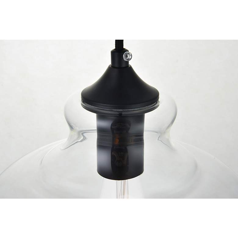Image 5 Destry 1 Lt Black Pendant With Clear Glass more views