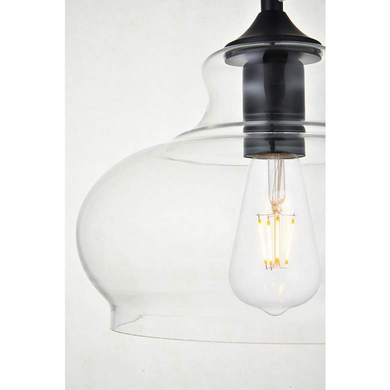 Image 7 Destry 1 Lt Black Pendant With Clear Glass more views