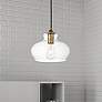 Thumbnail1 of Destry 1 Lt Brass Pendant With Clear Glass