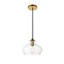 Thumbnail4 of Destry 1 Lt Brass Pendant With Clear Glass more views