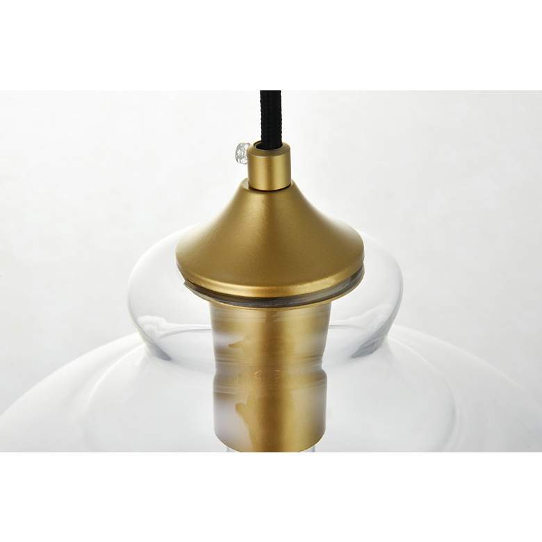 Image 7 Destry 1 Lt Brass Pendant With Clear Glass more views