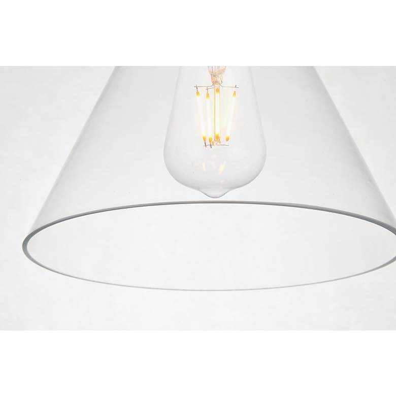 Image 5 Destry 1 Lt Brass Pendant With Clear Glass more views