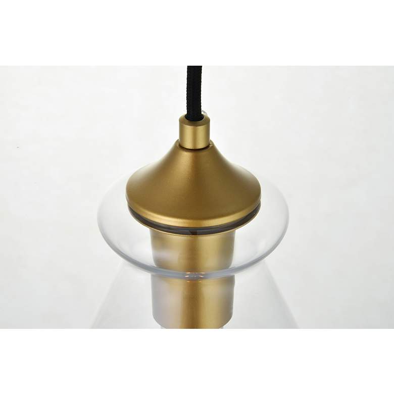 Image 7 Destry 1 Lt Brass Pendant With Clear Glass more views