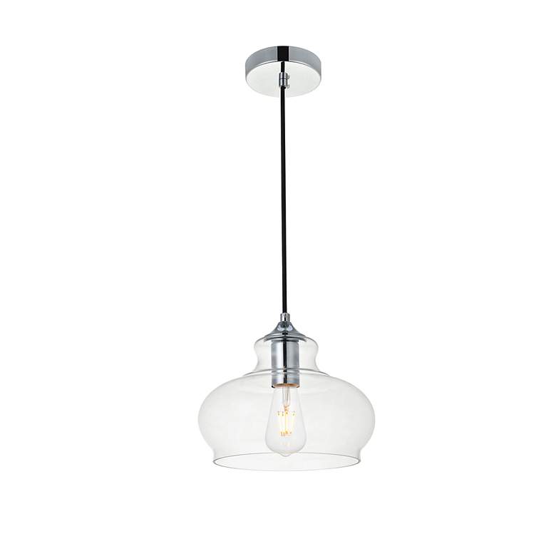 Image 4 Destry 1 Lt Chrome Pendant With Clear Glass more views