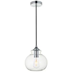 Destry 1 Lt Chrome Pendant With Clear Glass