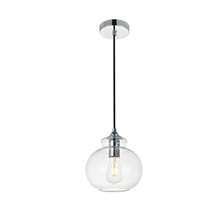 Image 4 Destry 1 Lt Chrome Pendant With Clear Glass more views