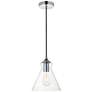 Destry 1 Lt Chrome Pendant With Clear Glass