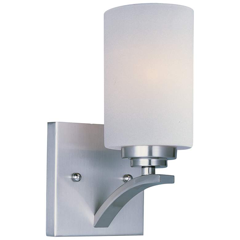 Image 1 Deven 1-Light 4.75 inch Wide Satin Nickel Wall Sconce