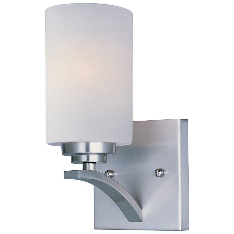 Image 1 Deven 1-Light 4.75 inch Wide Satin Nickel Wall Sconce