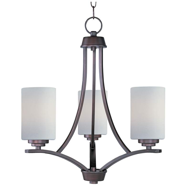 Image 2 Deven 3-Light 18" Wide Oil Rubbed Bronze Chandelier