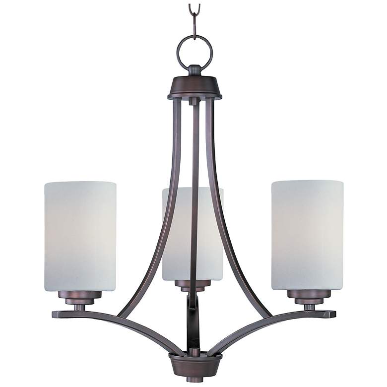 Image 1 Deven 3-Light 18 inch Wide Oil Rubbed Bronze Chandelier