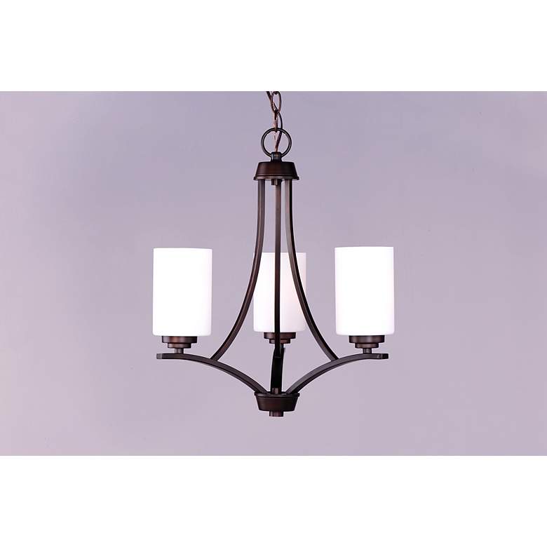 Image 3 Deven 3-Light 18" Wide Oil Rubbed Bronze Chandelier more views