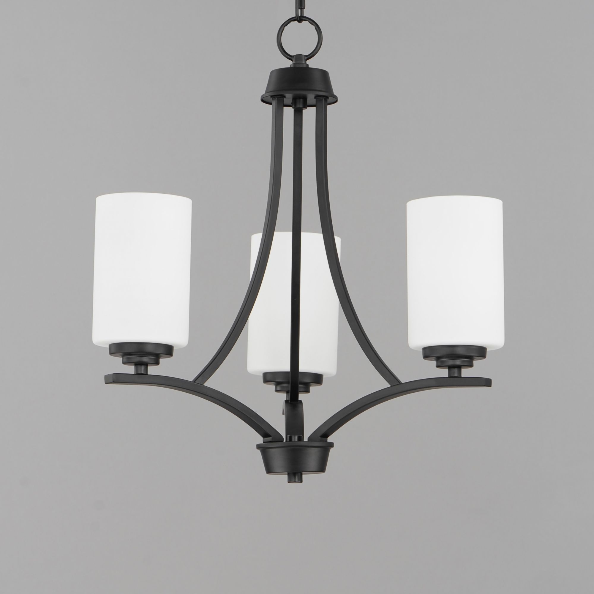 Image 3 Deven 3-Light Chandelier Black more views