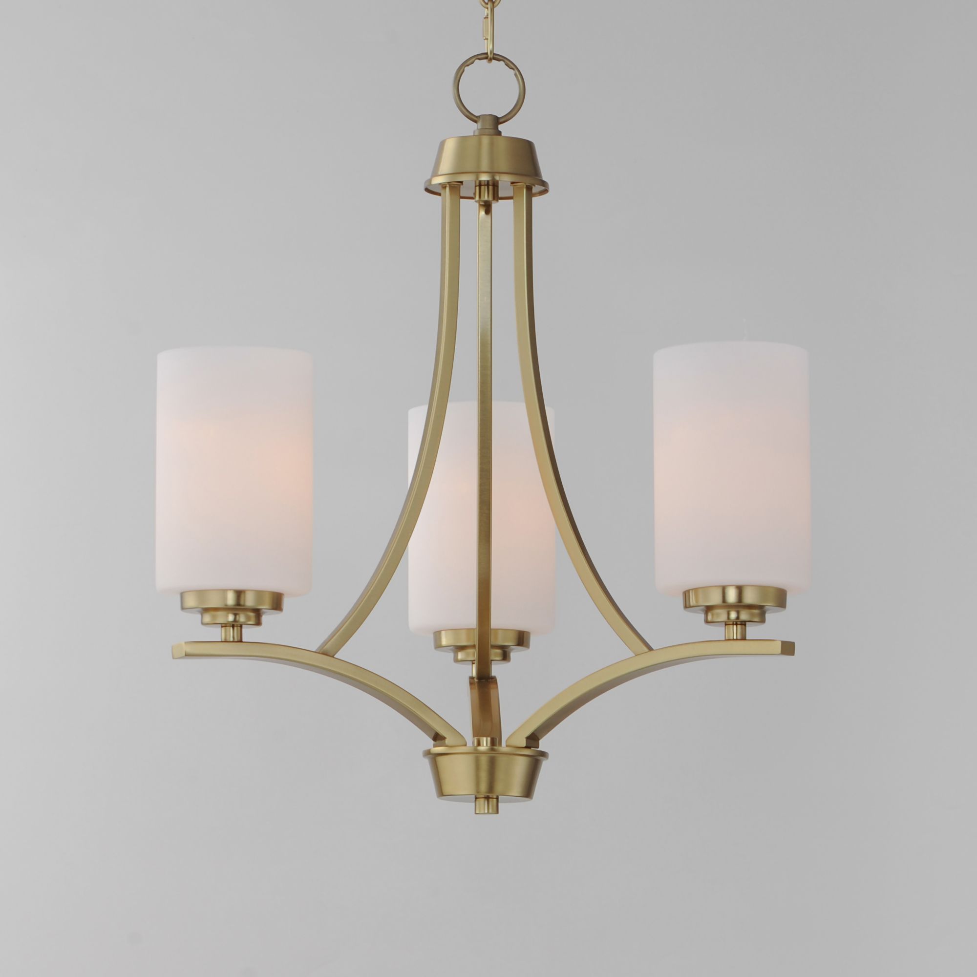 Image 6 Deven 3-Light Chandelier Satin Brass more views