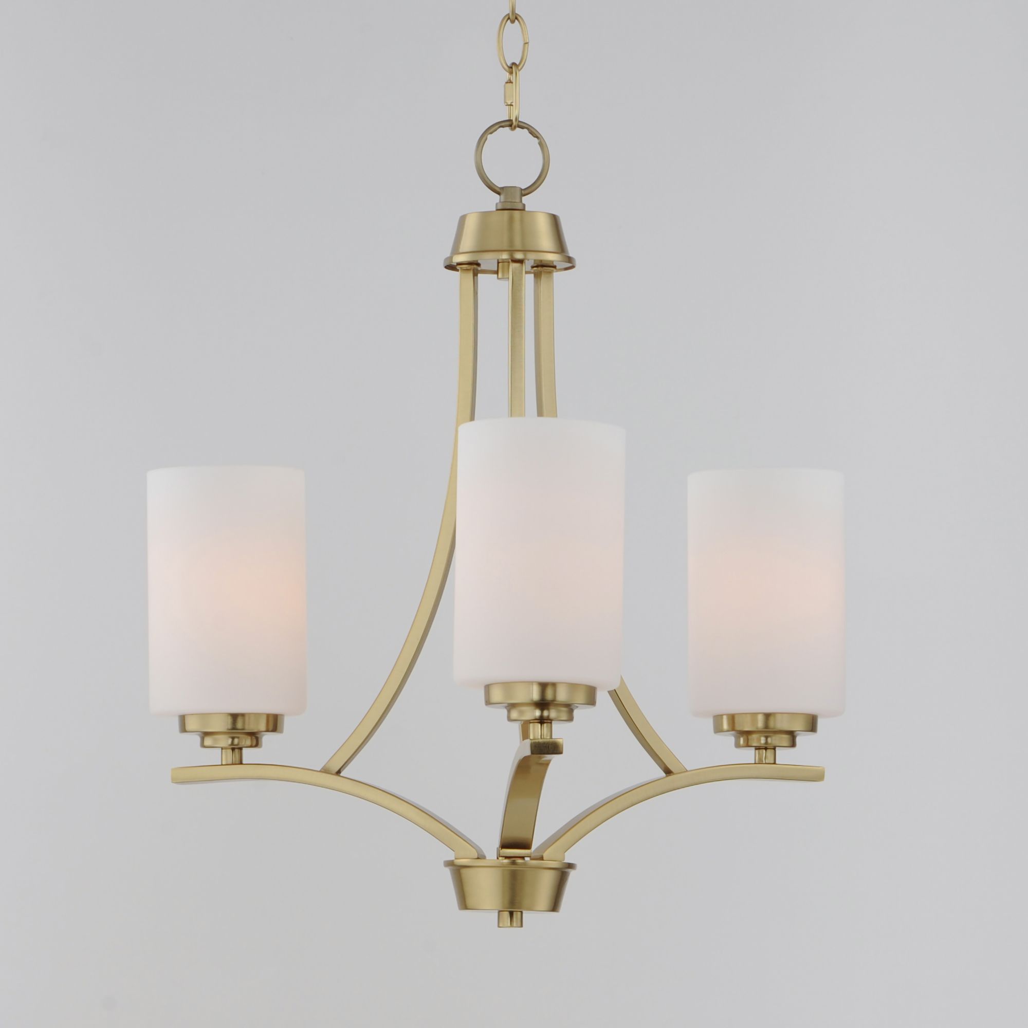 Image 7 Deven 3-Light Chandelier Satin Brass more views