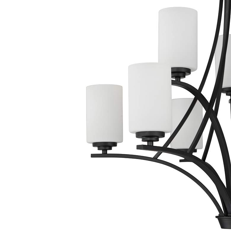 Image 4 Deven 9-Light Chandelier - Black more views