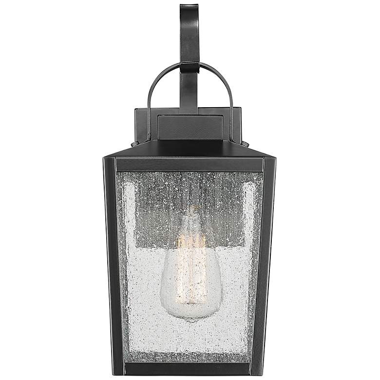 Image 1 Devens 18" High Powder-Coated Black Outdoor Wall Light