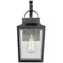 1_Devens 18" High Powder-Coated Black Outdoor Wall Light