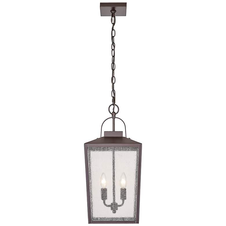 Image 1 Devens 22" High Powder-Coated Bronze Outdoor Hanging Light