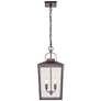 1_Devens 22" High Powder-Coated Bronze Outdoor Hanging Light