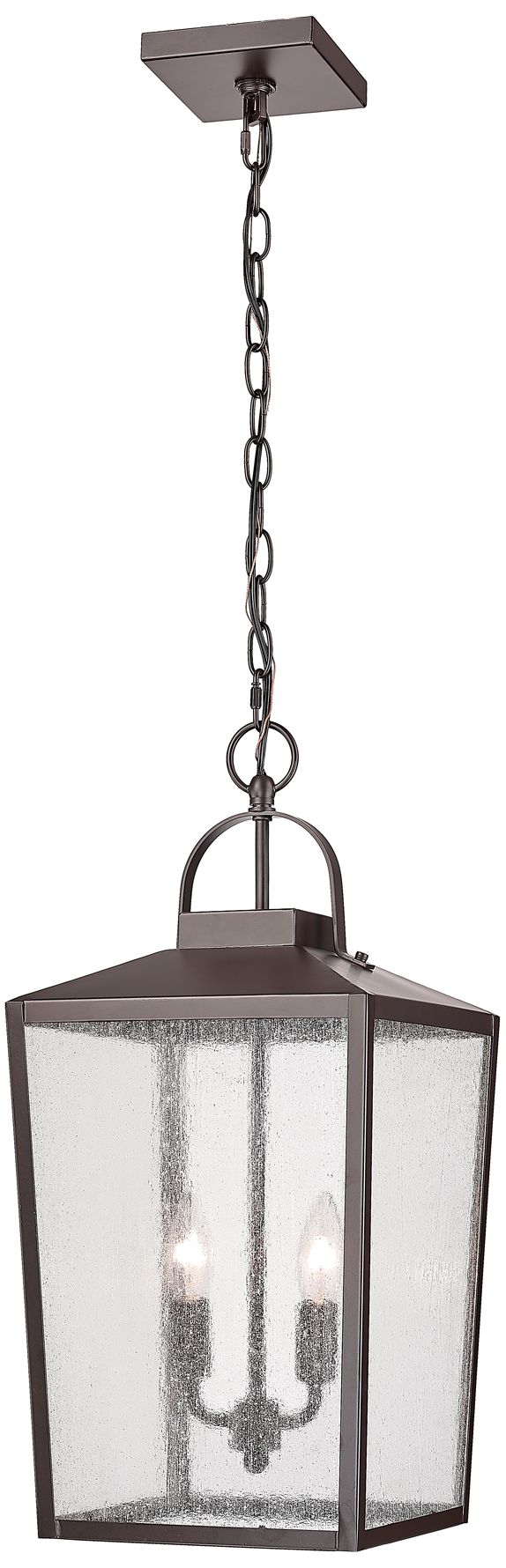 Image 2 Devens 22" High Powder-Coated Bronze Outdoor Hanging Light more views