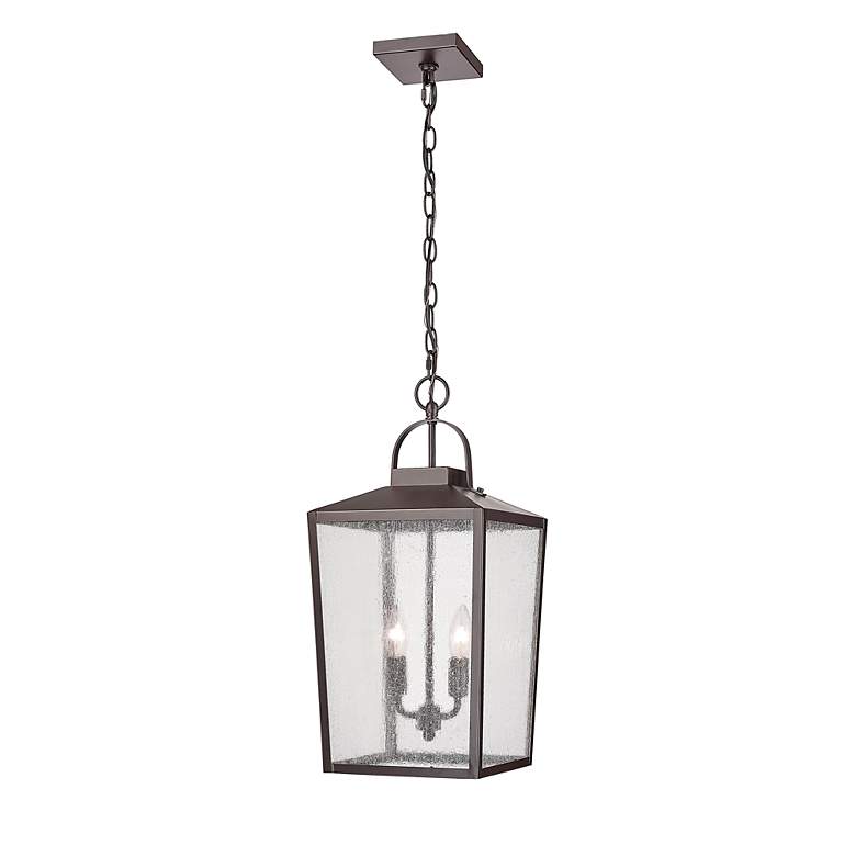 Image 2 Devens 22" High Powder-Coated Bronze Outdoor Hanging Light more views
