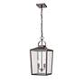 2_Devens 22" High Powder-Coated Bronze Outdoor Hanging Light more views