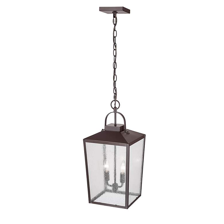 Image 4 Devens 22" High Powder-Coated Bronze Outdoor Hanging Light more views
