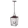 4_Devens 22" High Powder-Coated Bronze Outdoor Hanging Light more views