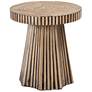 2_Devika 15 3/4" Wide Natural and Dark Brown Bamboo End Table