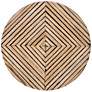 4_Devika 15 3/4" Wide Natural and Dark Brown Bamboo End Table more views