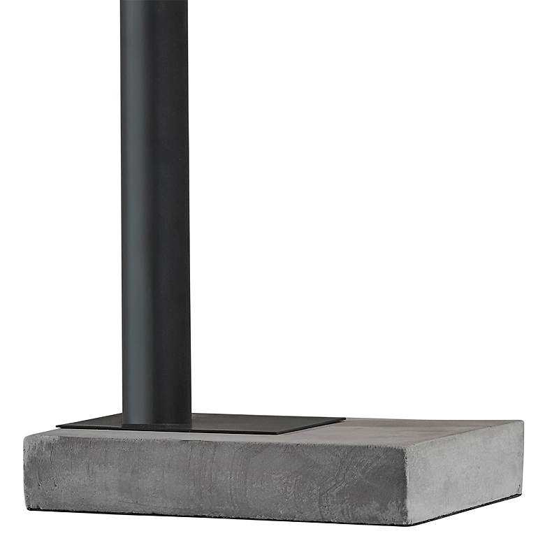 Image 3 Devin Black Metal and Gray Cement Table Lamp more views
