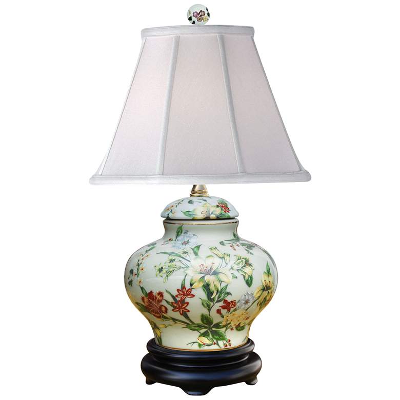 Image 1 Devin Multi-Color 16" High Traditional Porcelain Accent Table Lamp