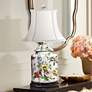 Devin Painted Floral 22" Scalloped Jar Porcelain Table Lamp