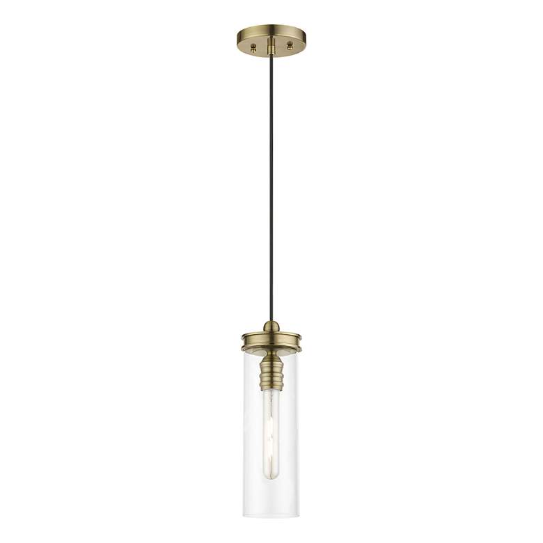 Image 3 Devoe 1 Light Antique Brass Mini Pendant more views