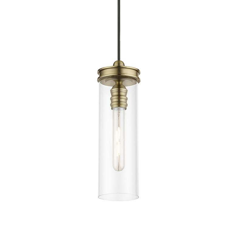Image 4 Devoe 1 Light Antique Brass Mini Pendant more views