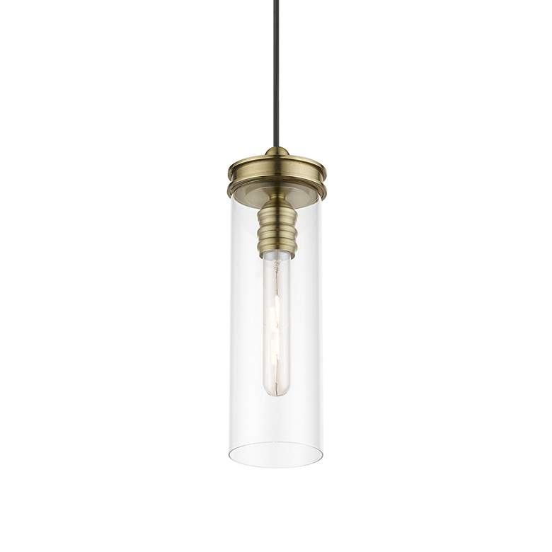 Image 5 Devoe 1 Light Antique Brass Mini Pendant more views