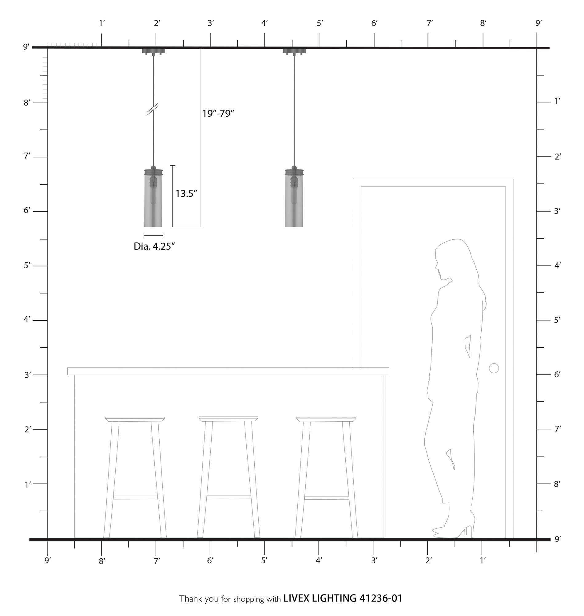 Devoe 1 Light Antique Brass Mini Pendant