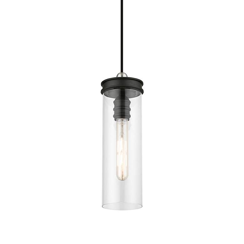Image 5 Devoe 5 1/4" Wide Black Mini Pendant with Clear Glass more views