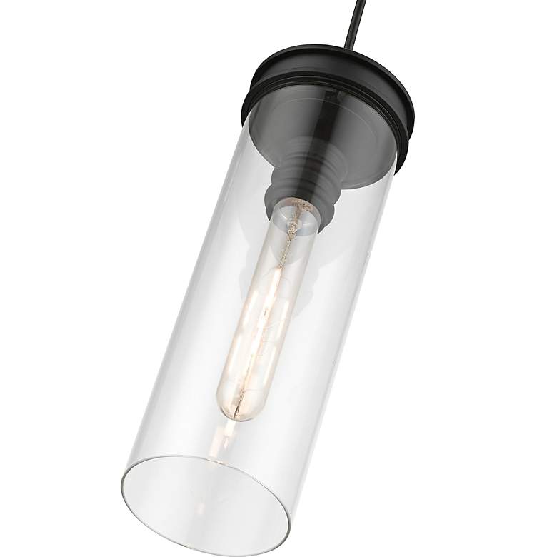 Image 7 Devoe 5 1/4" Wide Black Mini Pendant with Clear Glass more views