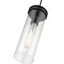7_Devoe 5 1/4" Wide Black Mini Pendant with Clear Glass more views