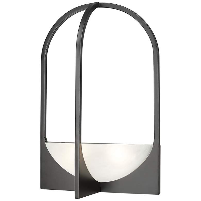 Image 2 Devon 18" High Matte Black Wall Sconce