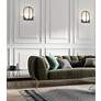 3_Devon 18" High Matte Black Wall Sconce more views
