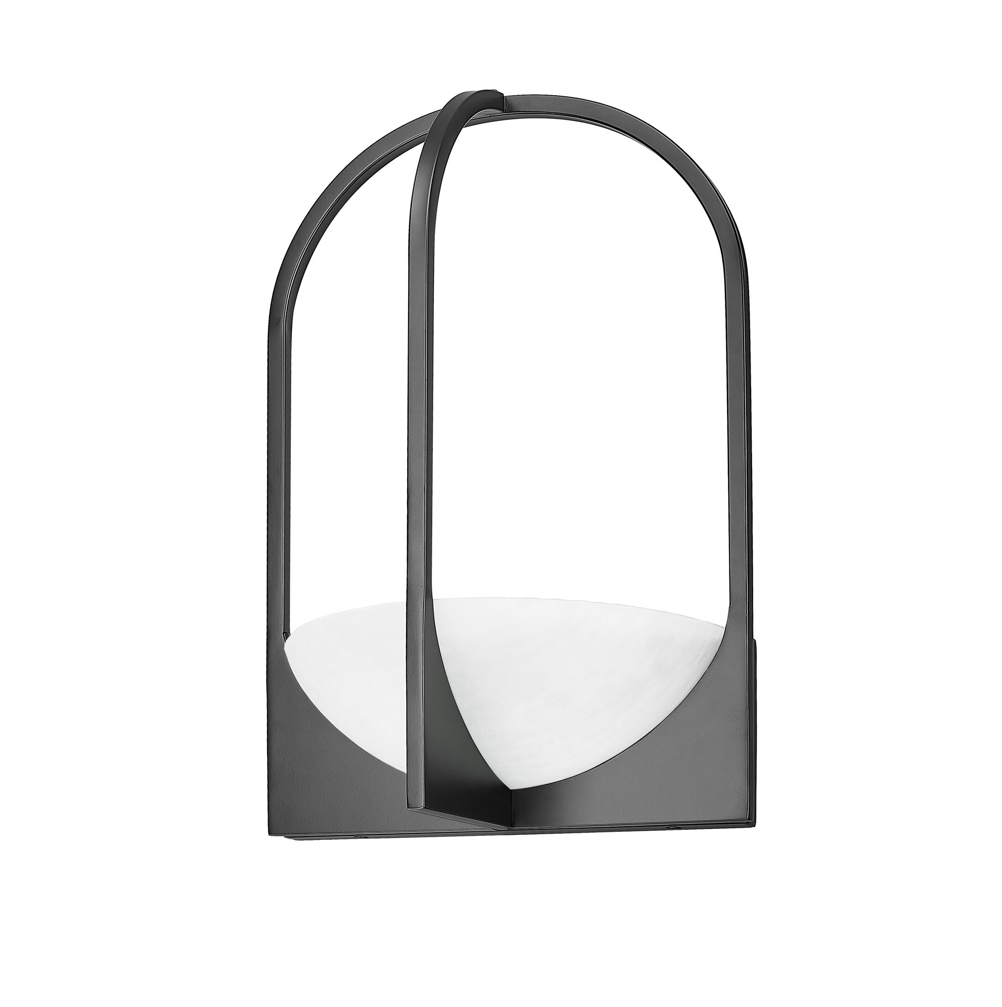 Devon 18" High Matte Black Wall Sconce