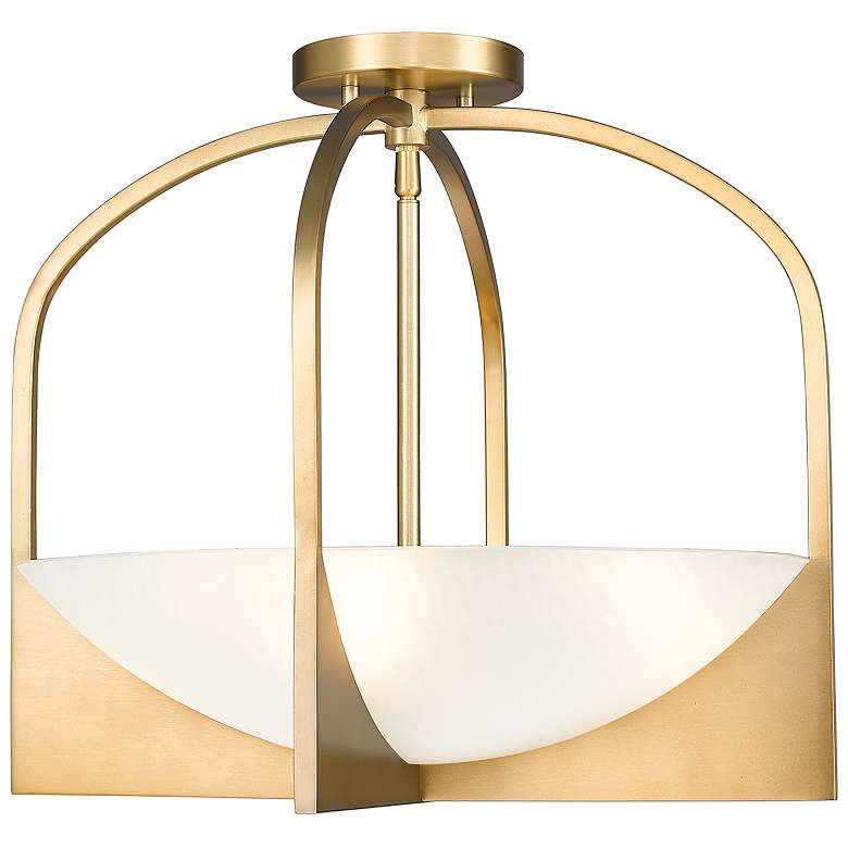 Image 2 Devon 18" Wide Modern Gold 4-Light Ceiling Light