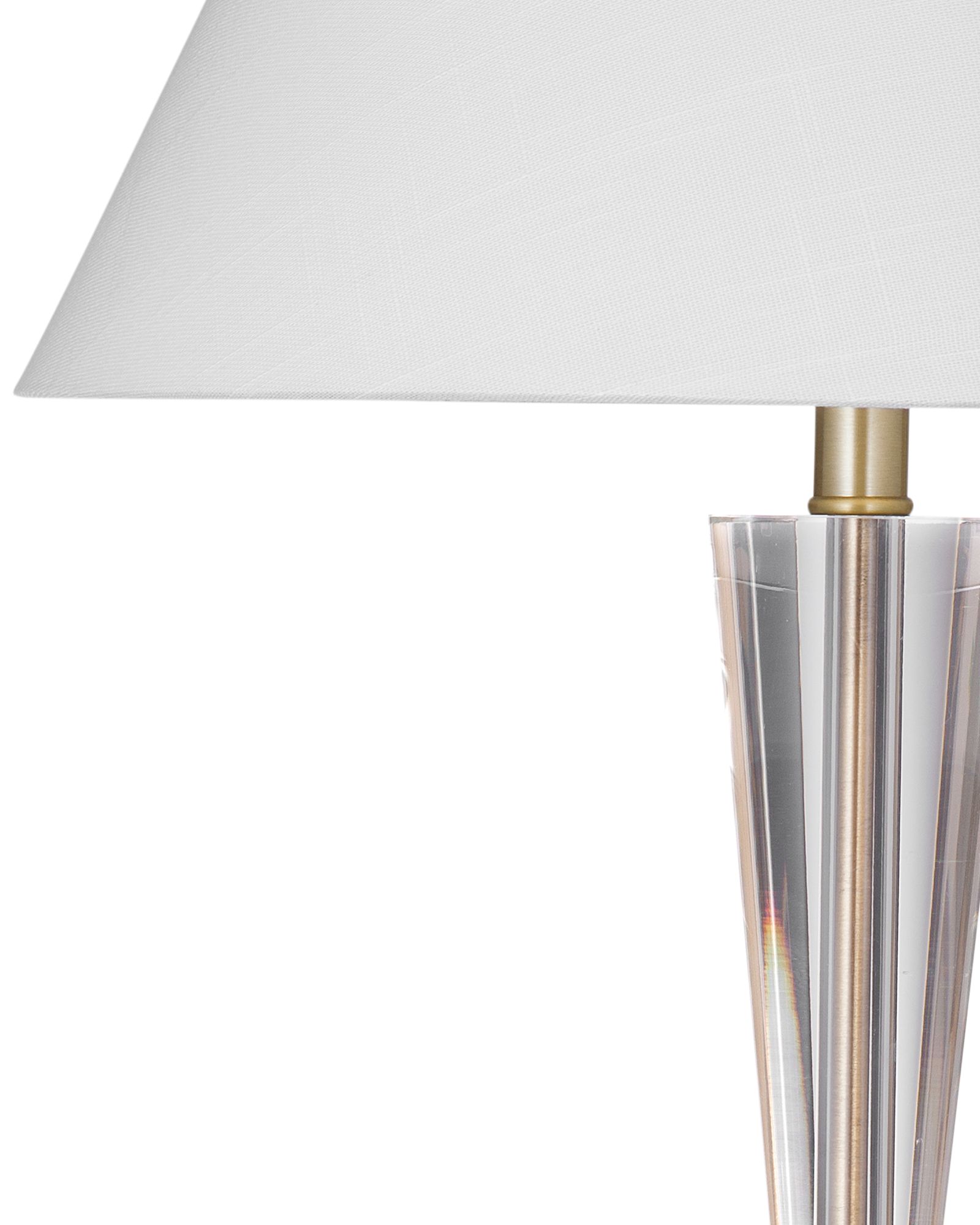 Image 2 Devon 35" High Clear And Brushed Gold Table Lamp more views